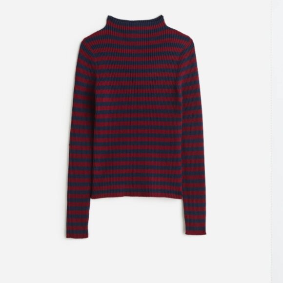 Madewell Sweaters - Madewell Striped Mockneck Sweater